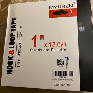 Hook & Loop Tape 1” X 12.6 yards NEW Industrial strength